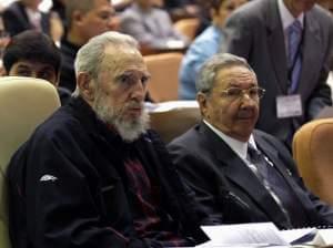 Fidel Castro and Raul Castro