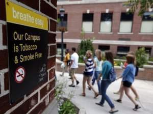 college campus smoking ban