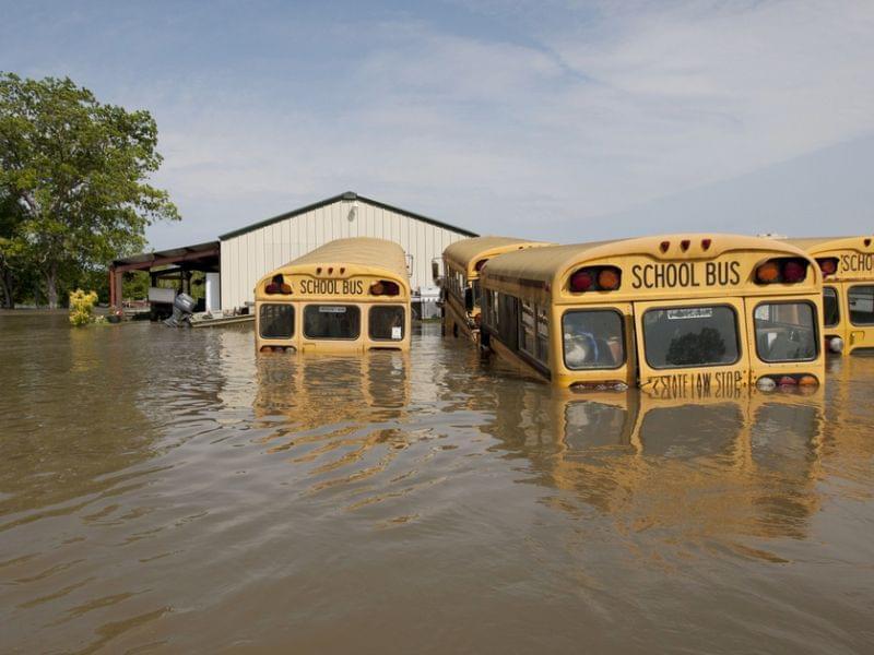 Mississippi River flood waters in Vicksburg, Miss., in 2011.