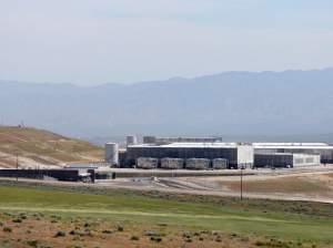 A new National Security Agency (NSA) data center in Bluffdale, Utah. The center, a large data farm, is set to open in the fall of 2013.