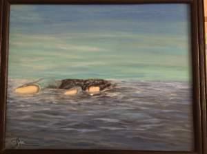 A painting by a survivor of rape is on display at the indi go Artist Co-Op in Champaign.