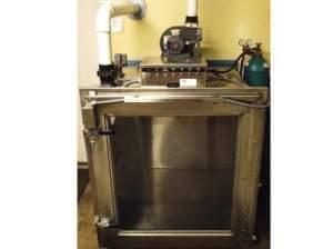 The carbon monoxide chamber that is used at the McLean County Animal Control Center.
