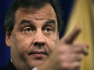 New Jersey Gov. Chris Christie answers questions at a news conference Thursday.