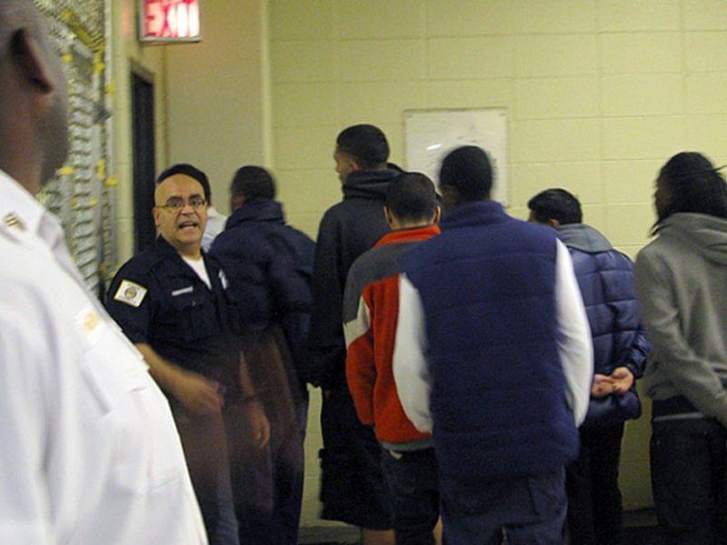 Cook County Jail inmates head off to bond court after being screened for mental illness. If they then don't get released, the jail will separate the mentally ill from the other inmates.