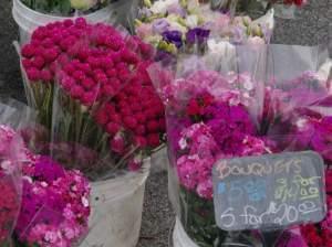 cut flowers at Urbana's Market at the Square