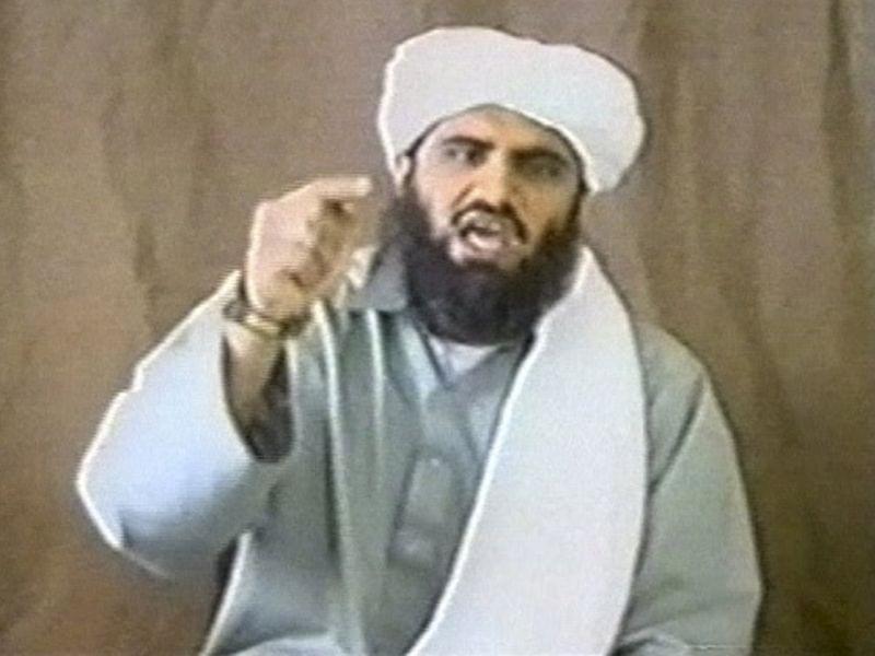 Sulaiman Abu Ghaith appears in this still image taken from an undated video address. Abu Ghaith, one of Osama bin Laden's sons-in-law and a former spokesman for al-Qaeda, is on trial in New York.