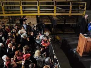 Colorado Republican Rep. Cory Gardner officially announces his candidacy for the U.S. Senate at Denver Lumber Co. on March 1. Gardner will run against Democratic incumbent Mark Udall.