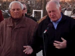 Al Kurtz during a press conference on Nov. 18, 2013 with Gov. Pat Quinn in Gifford, Ill.