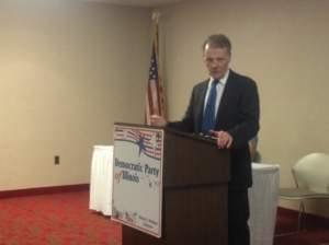House Speaker and Illinois Democratic Party chair Michael Madigan speaks at a meeting of the Democratic State Central Committee on Tuesday, April 22, 2014.