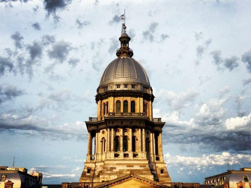The Illinois State Capitol building in Springfield, Ill.
