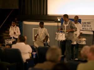 Lee duncan and drummers drumming before and the beat goes on