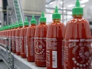 Sriracha chili sauce is produced at the Huy Fong Foods factory in Irwindale, Calif. CEO David Tran has been at odds with the local city council over the smells emitted by the sauce factory.