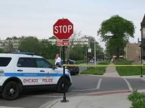 Police cordon off area in Chicago 