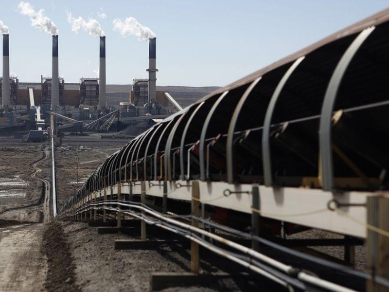 The EPA is proposing rules that would govern carbon dioxide gas emissions by U.S. power plants. Here, coal is transported via conveyor belt to the coal-fired Jim Bridger Power Plant outside Point of the Rocks, Wyo., in March.