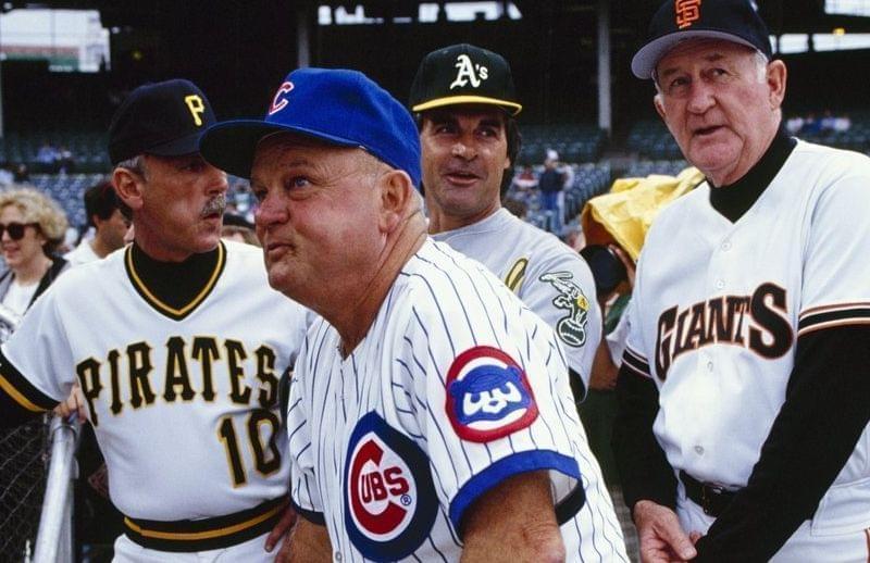 Don Zimmer before the 1990 All-Star Game 