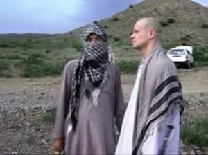 A video frame grab of Army Sgt. Bowe Bergdahl released by the Voice of Jihad website shows the soldier during his captivity.