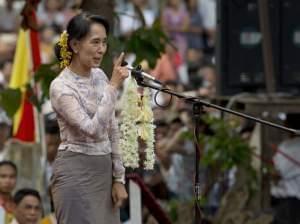 Myanmar opposition leader Aung San Suu Kyi