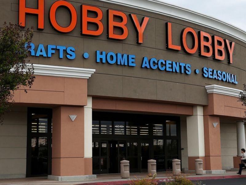 Customers enter a Hobby Lobby store in Antioch, Calif., this past spring. The Supreme Court is ruling on the crafts store chain's resistance to portions of the Affordable Care Act. The store's owners cite their religious freedom.