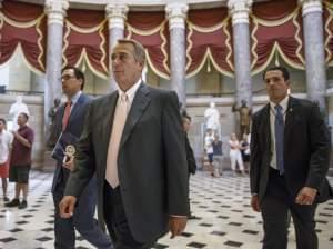 House Speaker John Boehner in House Chamber Wednesday