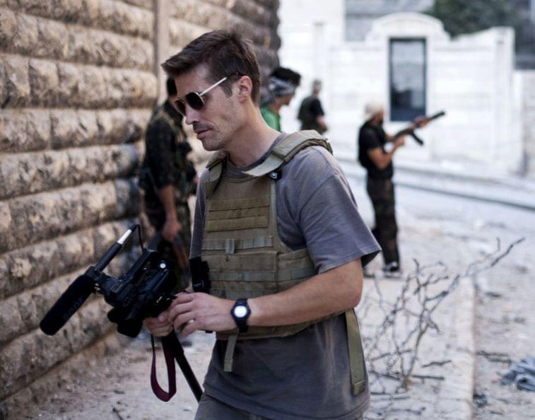 James Foley in Aleppo, Syria, in 2012.