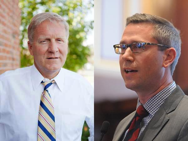 State Rep. Tom Cross of Oswego, Champaign Democratic Senator Mike Frerichs