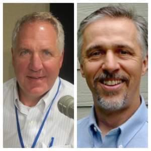 Rep. John Shimkus (R-IL) and Champaign County Zoning Board of Appeals Chairman Eric Thorsland (D)