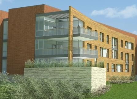 Drawing of future affordable housing for veterans in Danville, IL