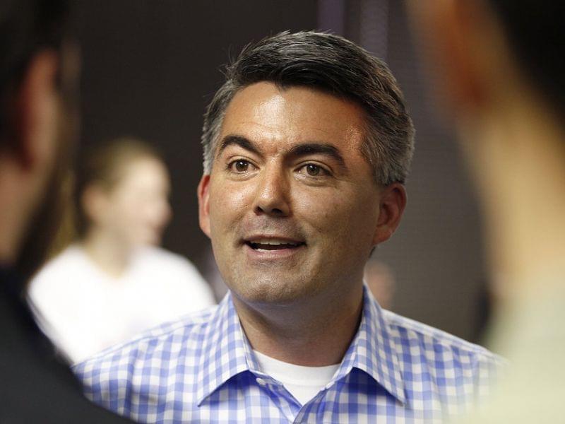 Senate Candidate Cory Gardner at a campaign office in Colorado