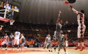 Aaron Crosby's 3 pointer late helped secure the win for Illinois.
