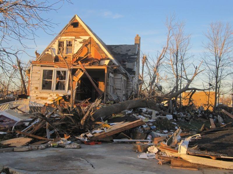 A home destroyed by the November 2013 tornado in Gifford.