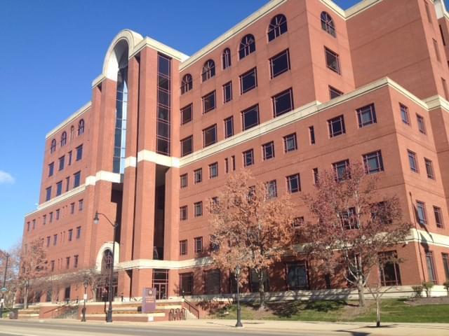 Several legal challenges to the pension law were consolidated in Sangamon County. The county's courthouse is in downtown Springfield.