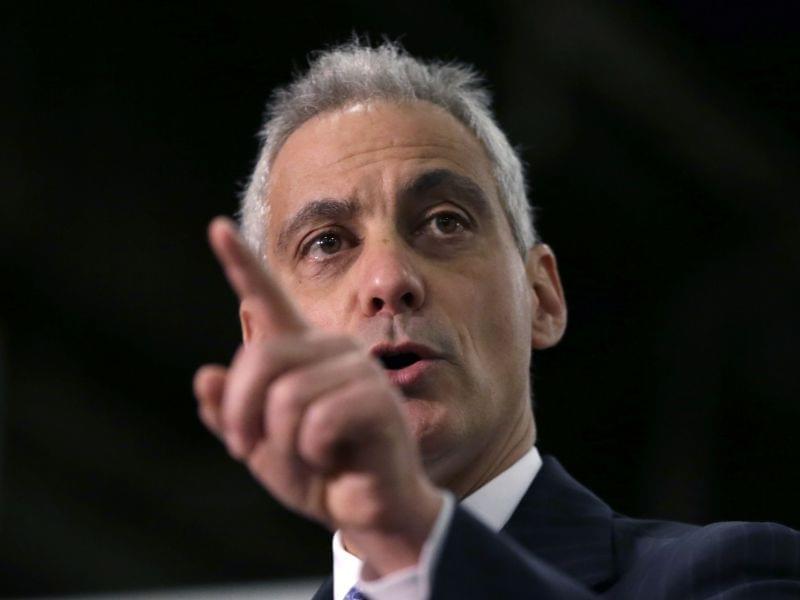 Chicago Mayor Rahm Emanuel talks about future plans for a maintenance facility.