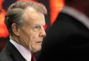 Democratic House Speaker Michael Madigan listens to lawmakers debate while on the House floor Wednesday.
