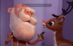 a screen grab from the TV show Rudolph the Red Nosed Reindeer.