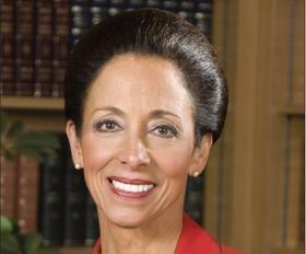 Bradley University President Joanne Glasser, who's stepping down May 31.