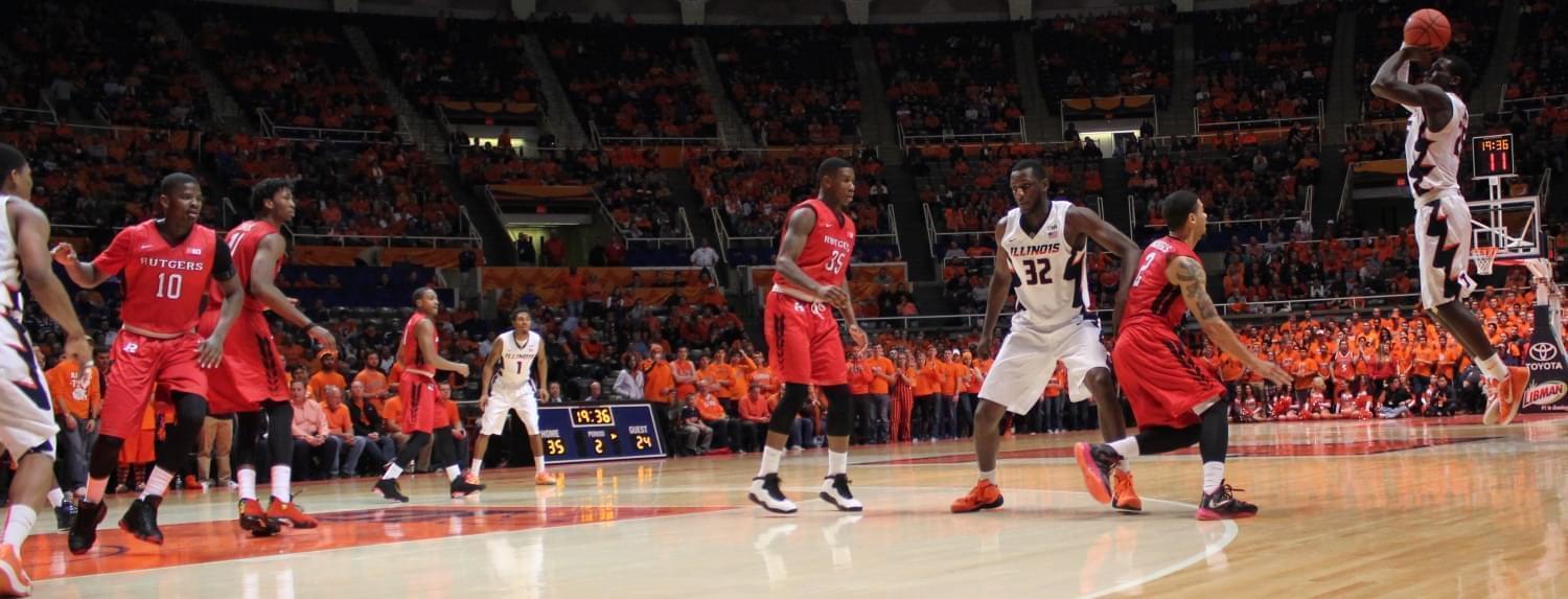 Kendrick Nunn connects for a 3 point shot.