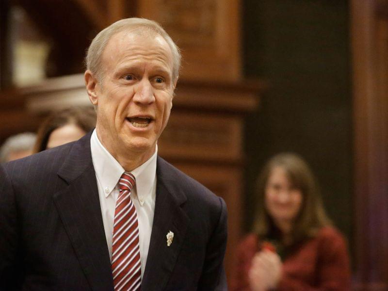 Governor Bruce Rauner before Wednesday's State of the State address.