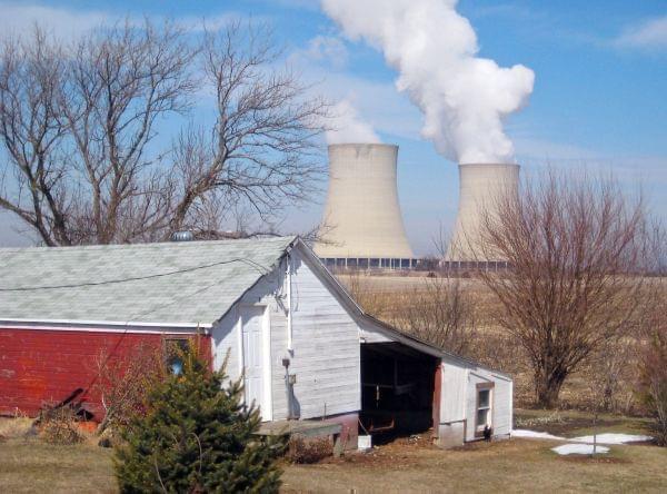 In this March 16, 2011 file photo, steam escapes from the Exelon Corp. nuclear plant near Byron, Illinois.