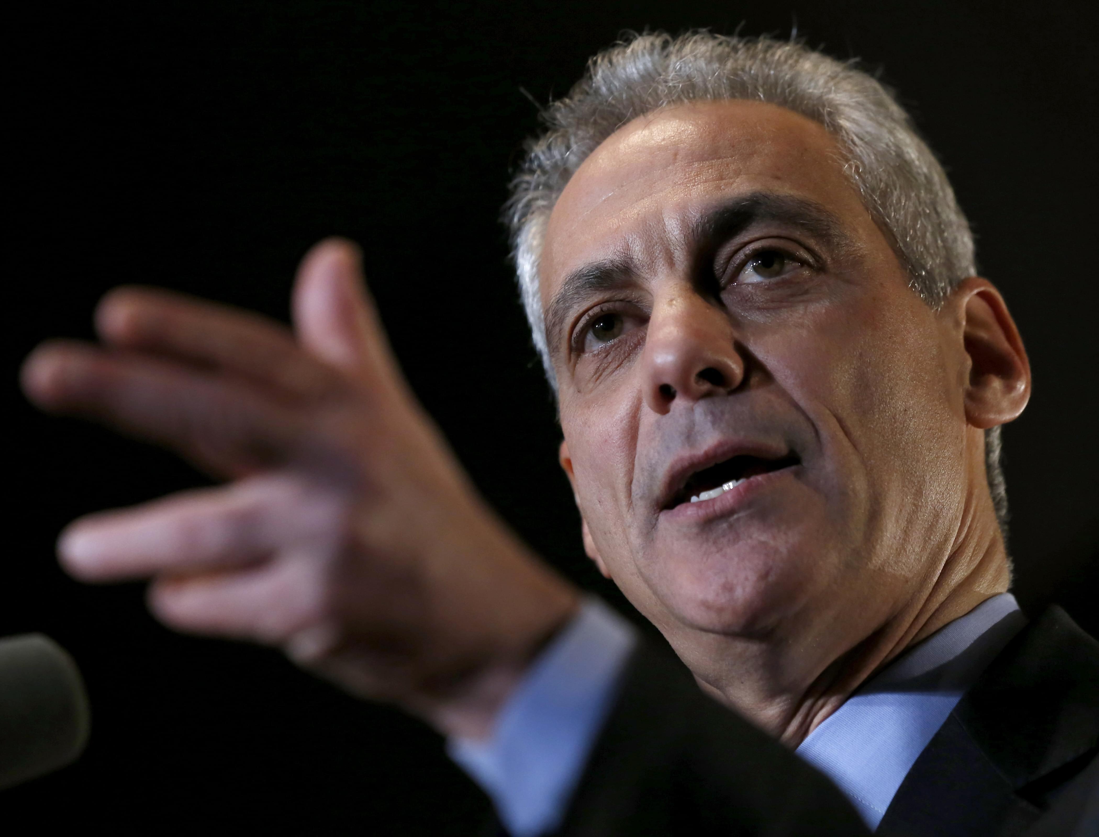Chicago Mayor Rahm Emanuel on Tuesday, February 24th in Chicago.