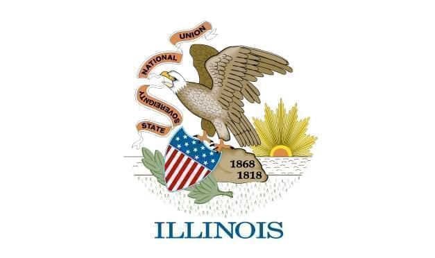 The Illinois state flag.