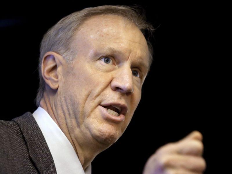 In this March 4,file photo, Gov. Bruce Rauner speaks at an event in Springfield. 