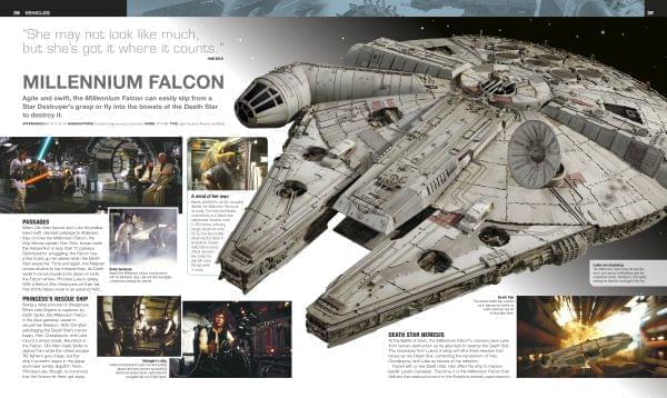 Millennium Falcon spread from Ultimate Star Wars