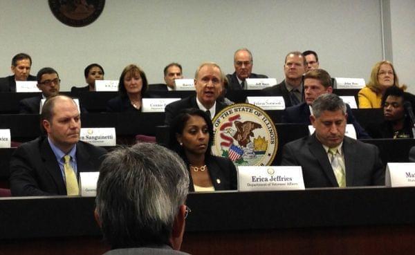 Gov. Bruce Rauner meets with members of his cabinet Wednesday, telling them to prepare for a "cash crisis" in government.