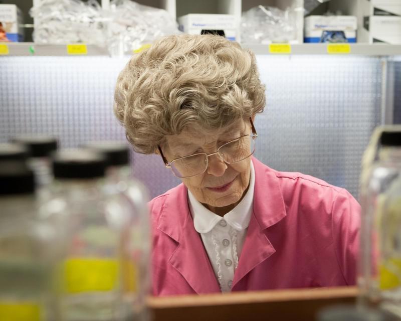 Microbiologist Mary-Dell Chilton founded Syngenta's biotechnology research labs in the 1980s.
