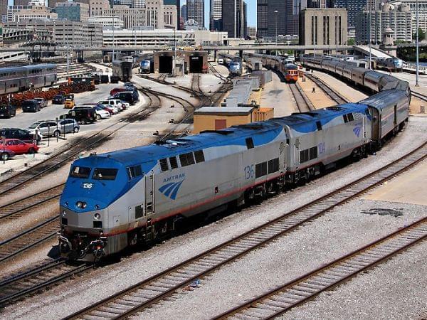 Amtrak Train in Chicago