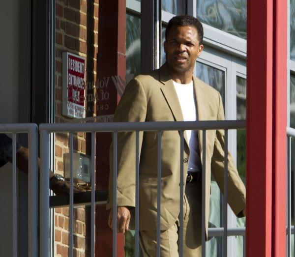Former U.S. Rep. Jesse Jackson Jr. leaves the Volunteers of America halfway house in Baltimore where he'd been living since his release from an Alabama federal prison in March, Monday, June 22, 2015. 