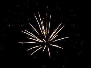 Fireworks display - single starbust