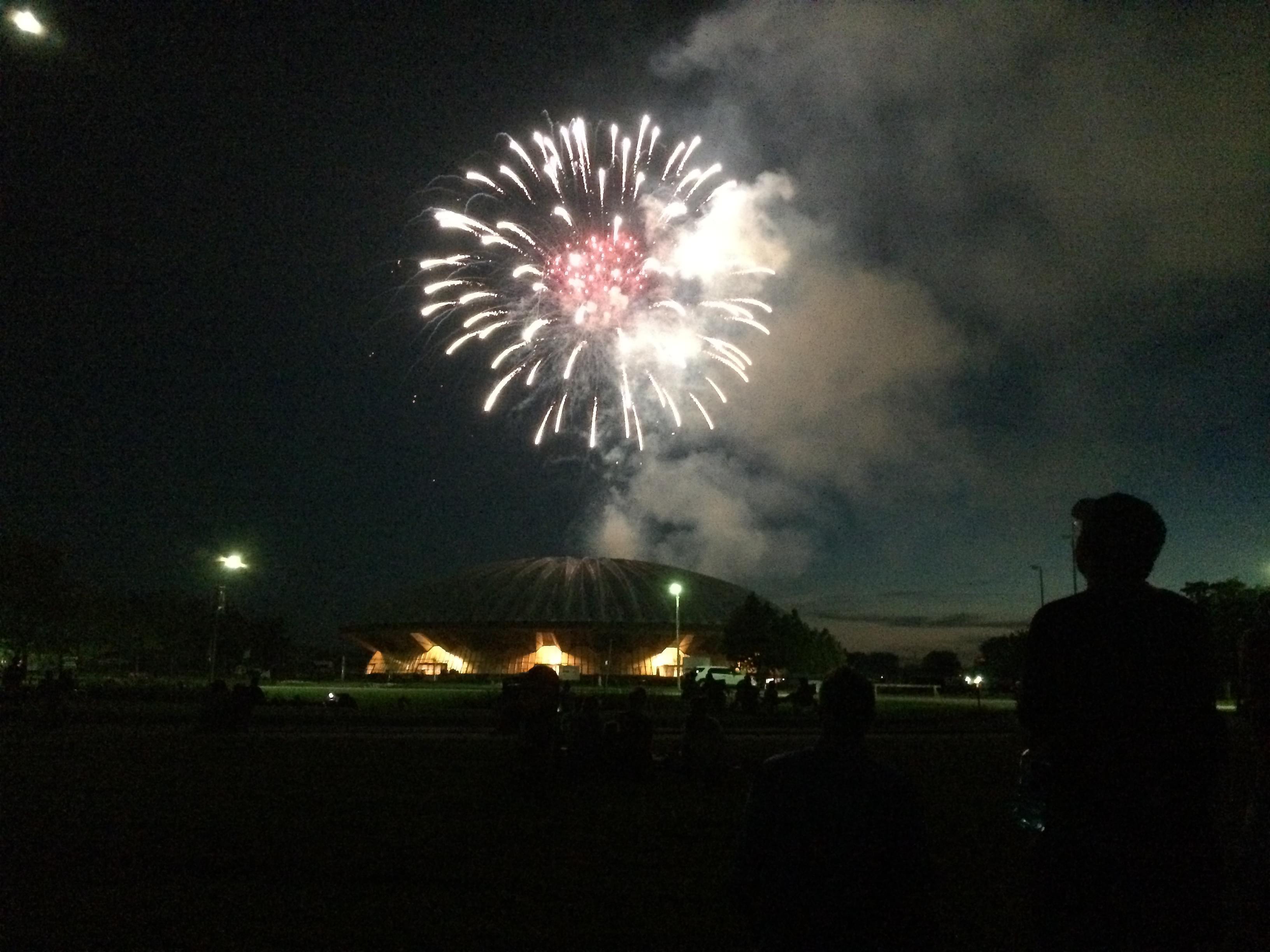 Fire works from July Fourth celebrations in 2014