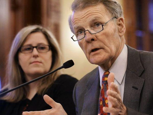 Illinois House Speaker Michael Madigan, D-Chicago, speaks at a House committee hearing at the Capitol in Springfield, Ill. 