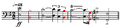 Notated opening musical motif to Scheherazade